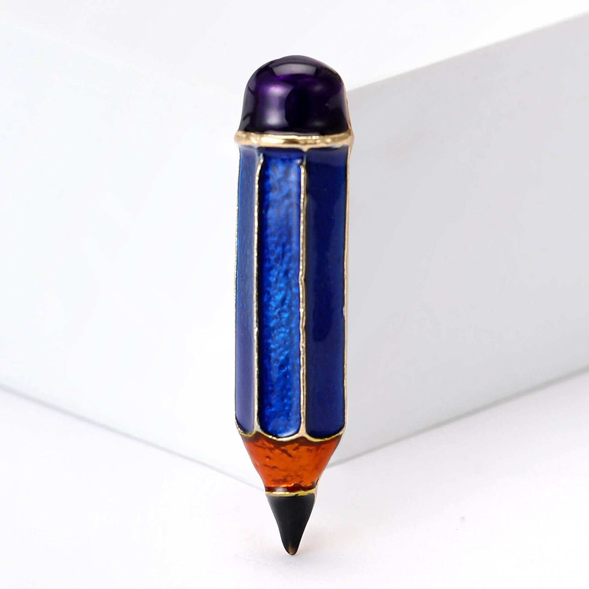 Pencil Alloy Rhinestone Brooch PA6202