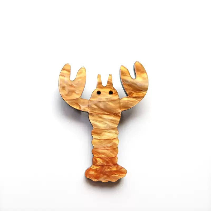 Lobster Acrylic Brooch PA6236