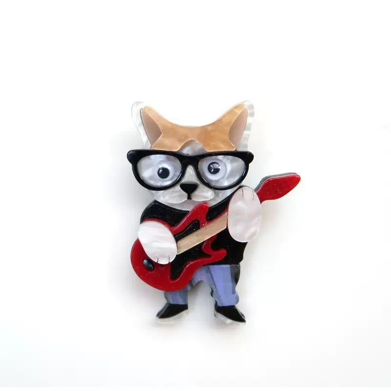 Dog Acrylic Brooch PA6244