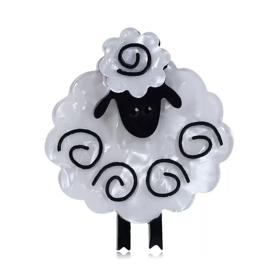 Sheep Acrylic Brooch PA6260