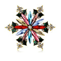 Snowflake Alloy Rhinestone Brooch PA6311