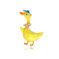 Duck Alloy Rhinestone Brooch PA6322