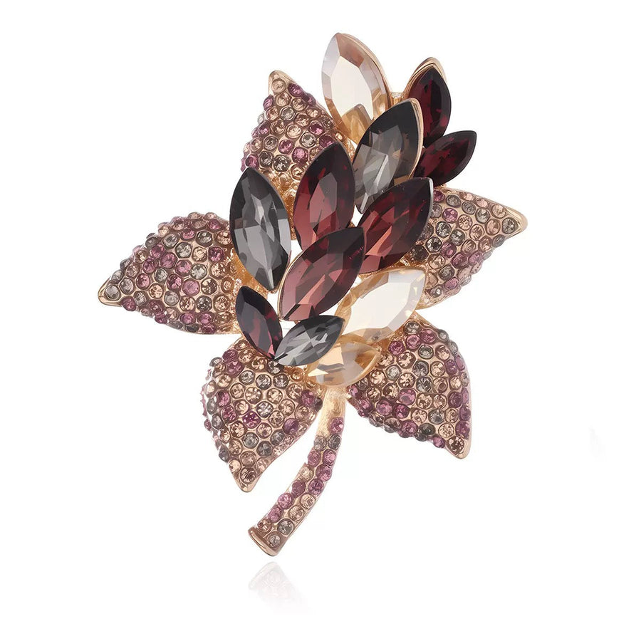 Flower Alloy Rhinestone Brooch PA6332