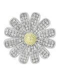 Flower Alloy Rhinestone Brooch PA6360