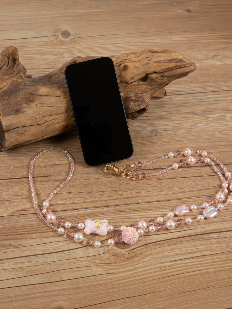Flowers Crystal Crossbody Lanyard PC5683