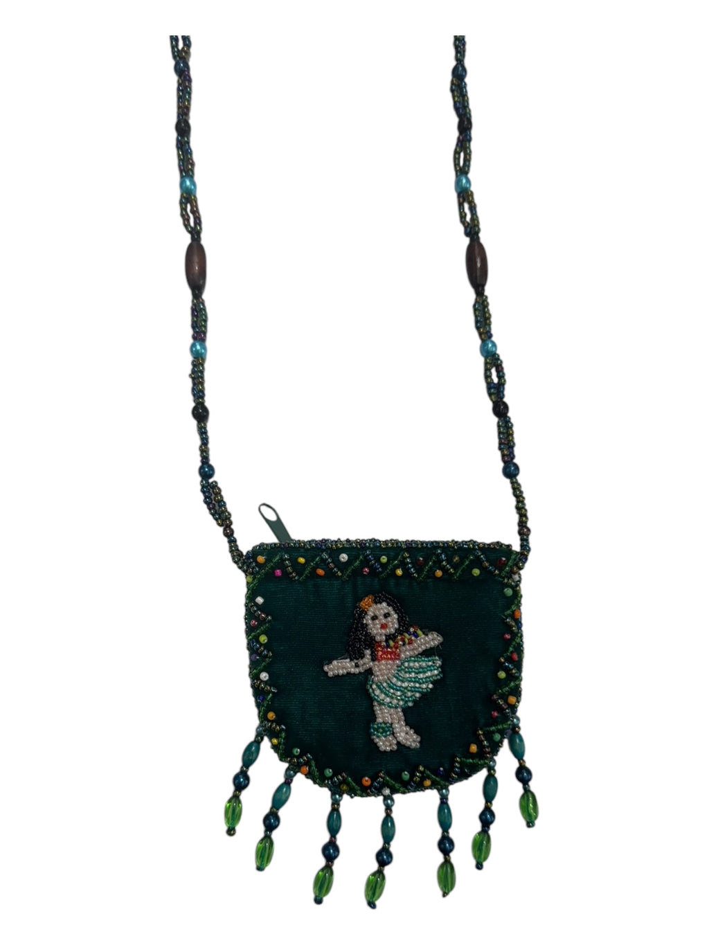 Hula Girl Velvet Mini Necklace Charm Bag V0704-Girl