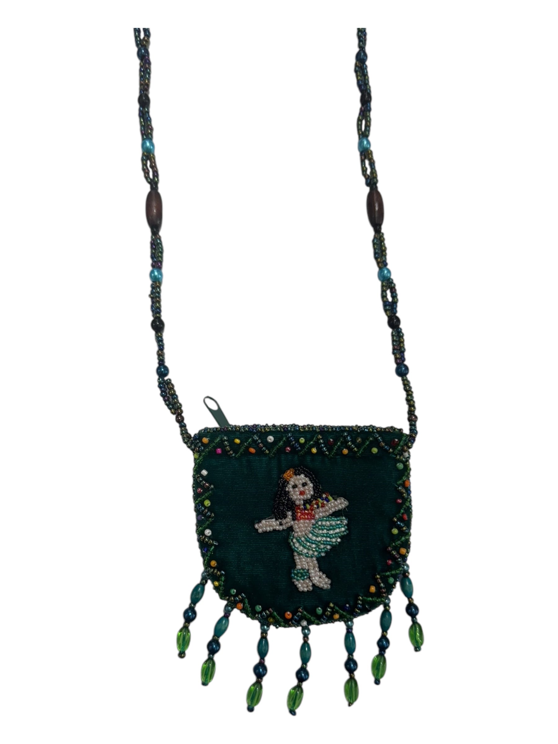 Hula Girl Velvet Mini Necklace Charm Bag V0704-Girl