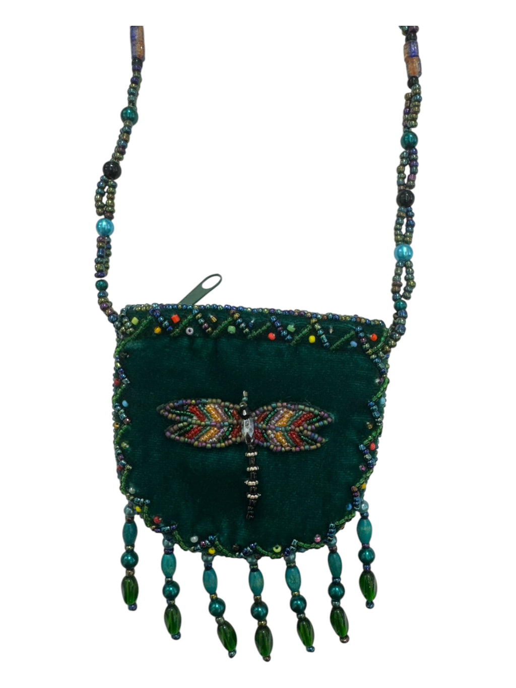 Dragonfly Velvet Mini Necklace Charm Bag V0704-Dragonfly