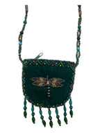 Dragonfly Velvet Mini Necklace Charm Bag V0704-Dragonfly