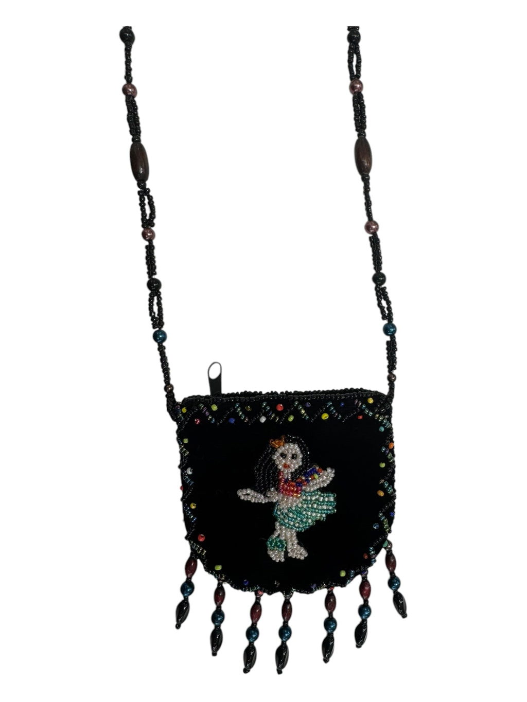 Hula Girl Velvet Mini Necklace Charm Bag V0704-Girl