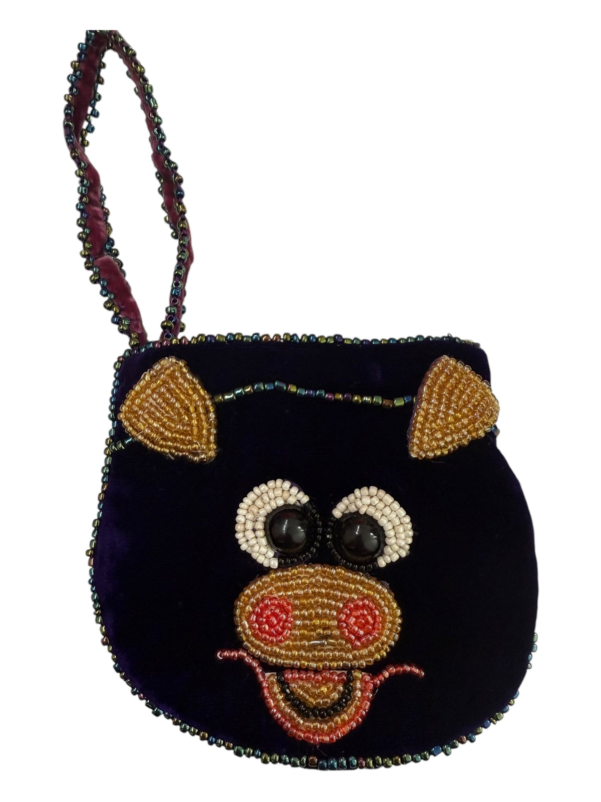 Pig Velvet Coin Purse V0701