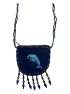 Dolphin Velvet Mini Necklace Charm Bag V0704-Dolphin