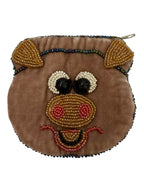 Pig Velvet Coin Purse V0701