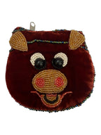 Pig Velvet Coin Purse V0701