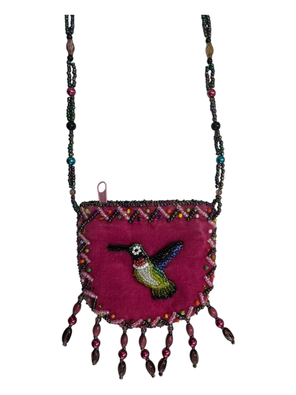 Bird Velvet Mini Necklace Charm Bag V0704-Bird