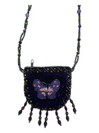 Butterfly Velvet Mini Necklace Charm Bag V0704- Butterfly