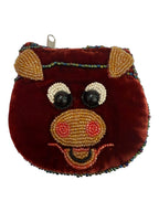 Pig Velvet Coin Purse V0701