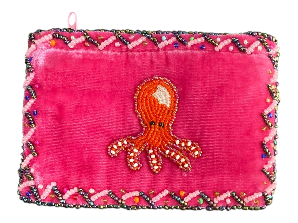 Octopus Velvet Coin Purse V0701