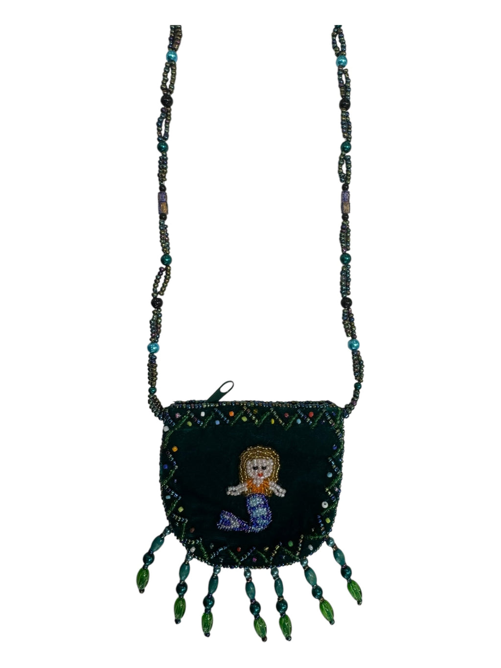 Mermaid Velvet Mini Necklace Charm Bag V0704-Mermaid