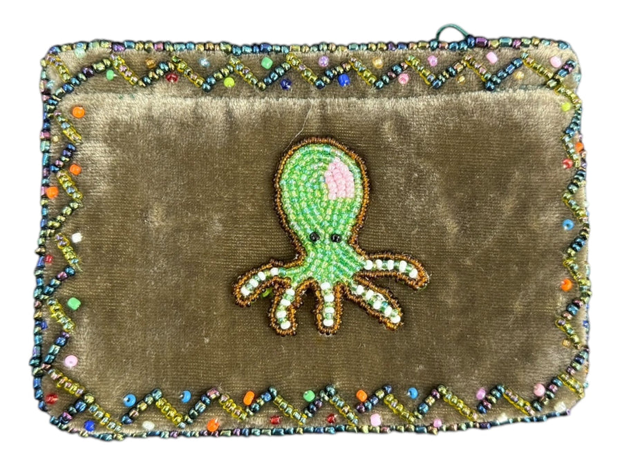 Octopus Velvet Coin Purse V0701