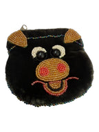 Pig Velvet Coin Purse V0701