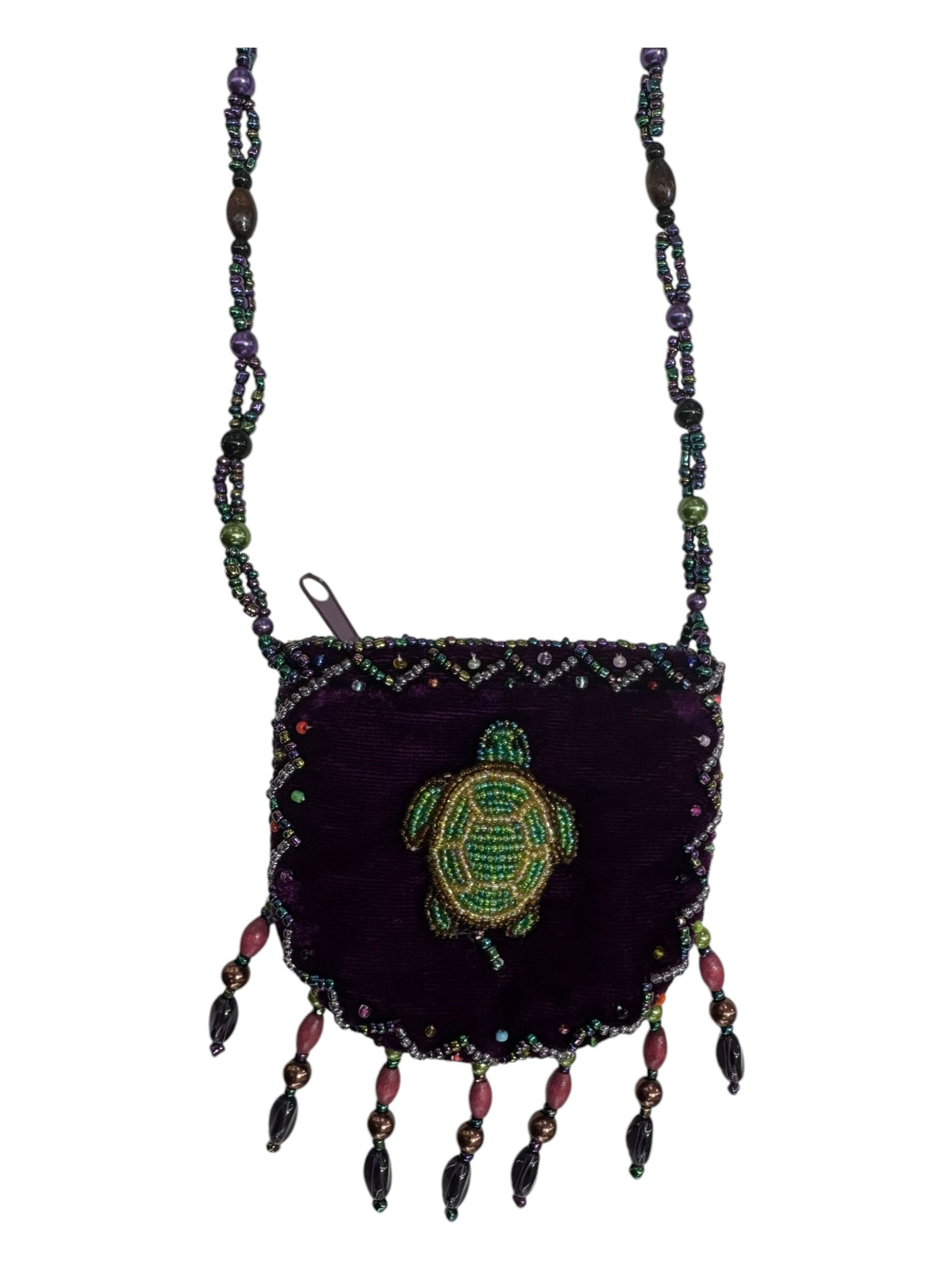 Turtle Velvet Mini Necklace Charm Bag V0704-Turtle