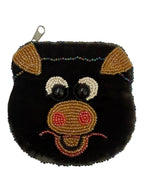 Pig Velvet Coin Purse V0701