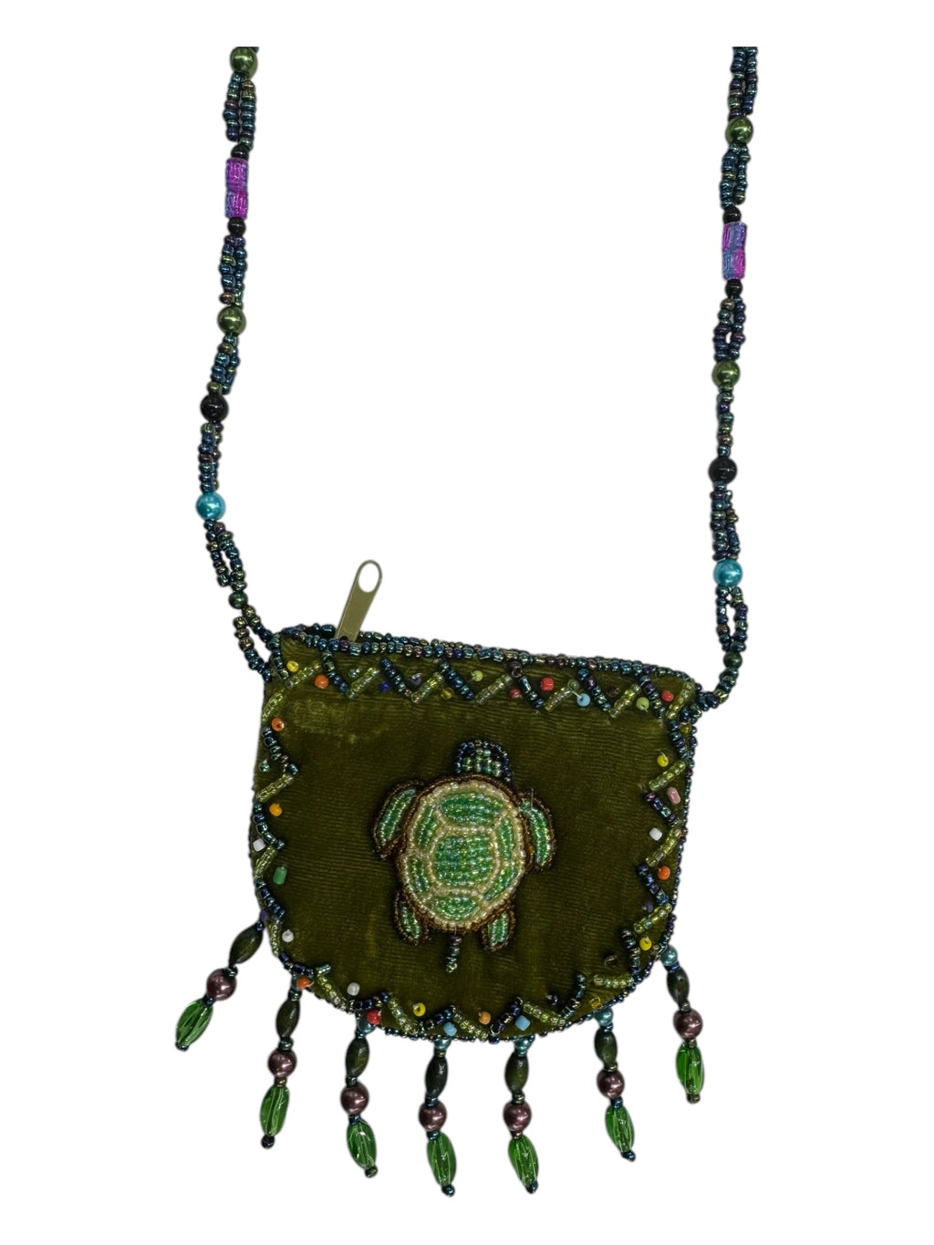 Turtle Velvet Mini Necklace Charm Bag V0704-Turtle