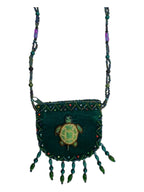 Turtle Velvet Mini Necklace Charm Bag V0704-Turtle