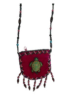 Turtle Velvet Mini Necklace Charm Bag V0704-Turtle