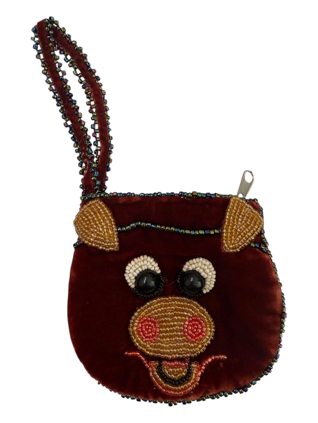 Pig Velvet Coin Purse V0701