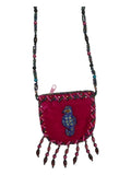 Seahorse Velvet Mini Necklace Charm Bag V0704-Seahorse