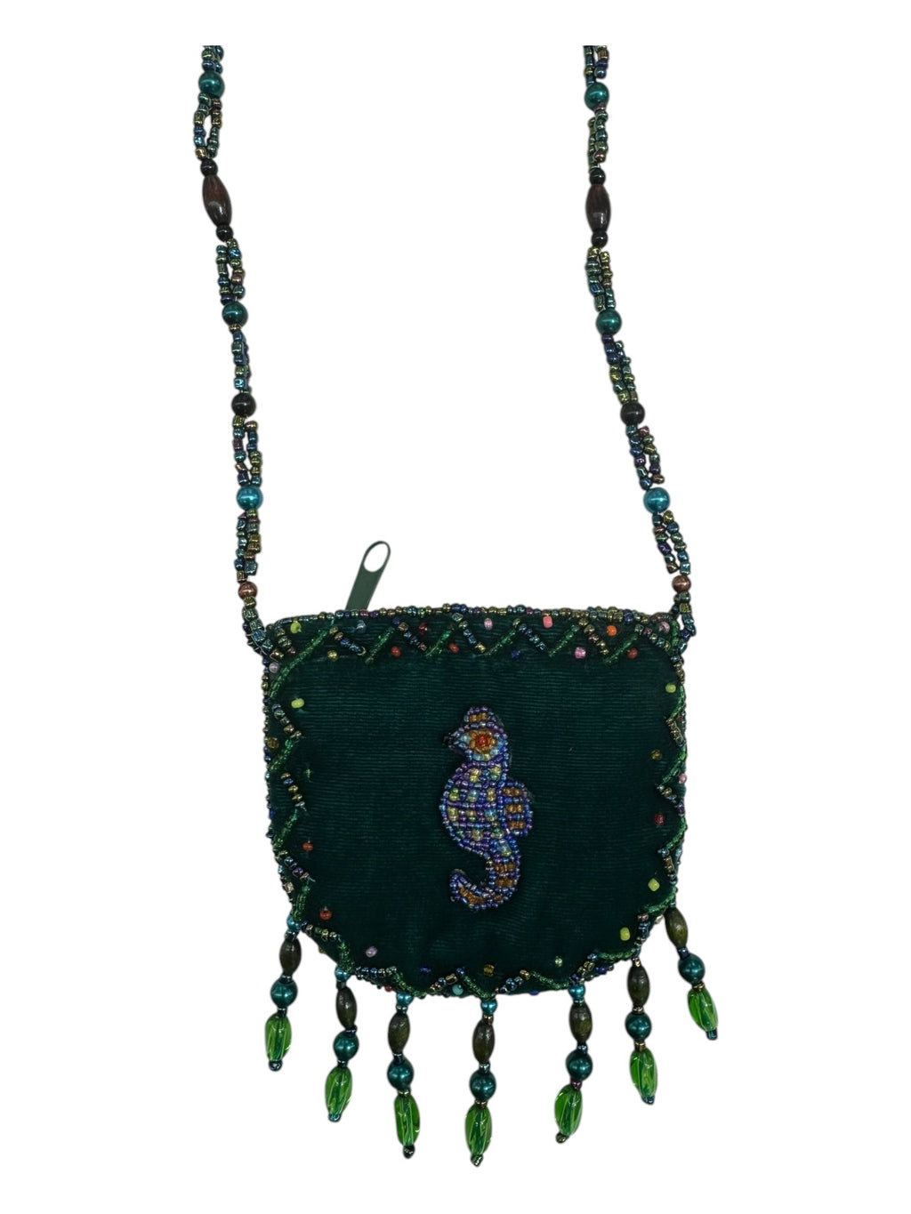 Seahorse Velvet Mini Necklace Charm Bag V0704-Seahorse