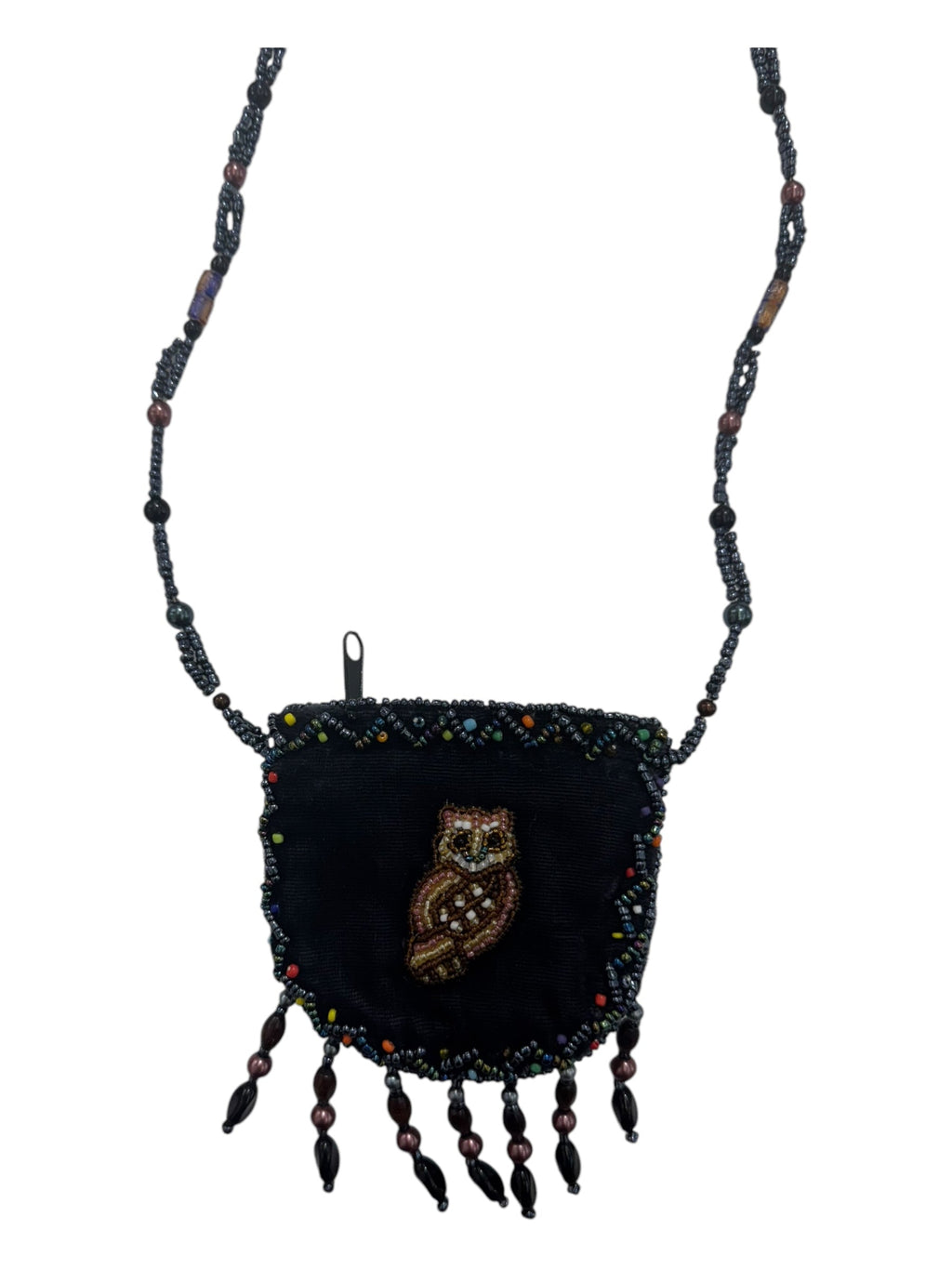 Owl Velvet Mini Necklace Charm Bag V0704-Owl
