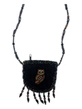 Owl Velvet Mini Necklace Charm Bag V0704-Owl
