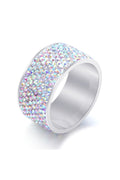 Rhinestone Stainless Steel Rings R1576 - AB