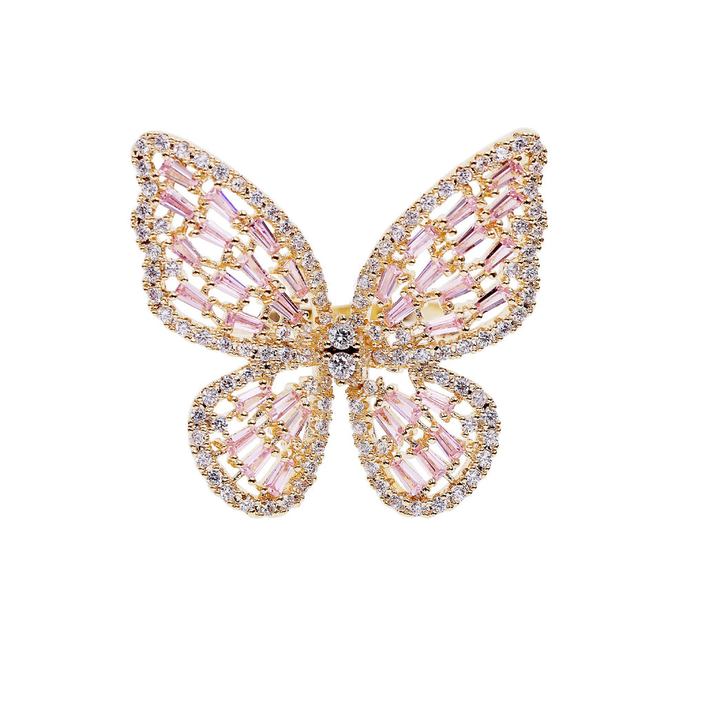Butterfly Cubic Zirconia Ring R1623