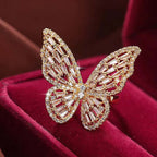 Butterfly Cubic Zirconia Ring R1623