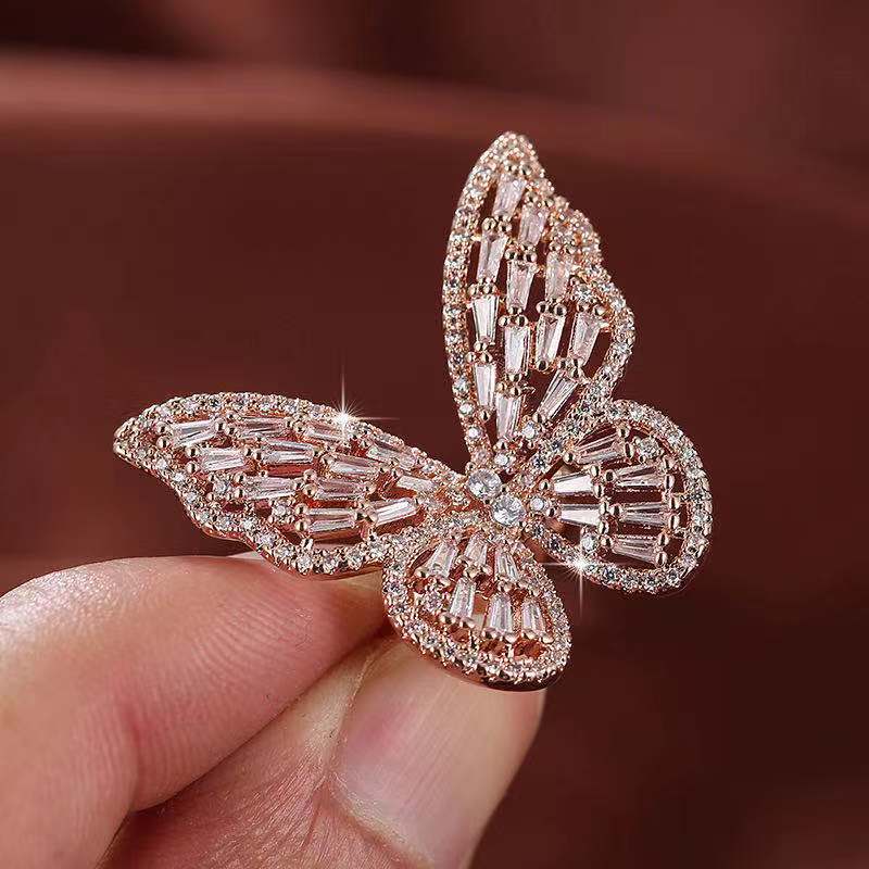 Butterfly Cubic Zirconia Ring R1623