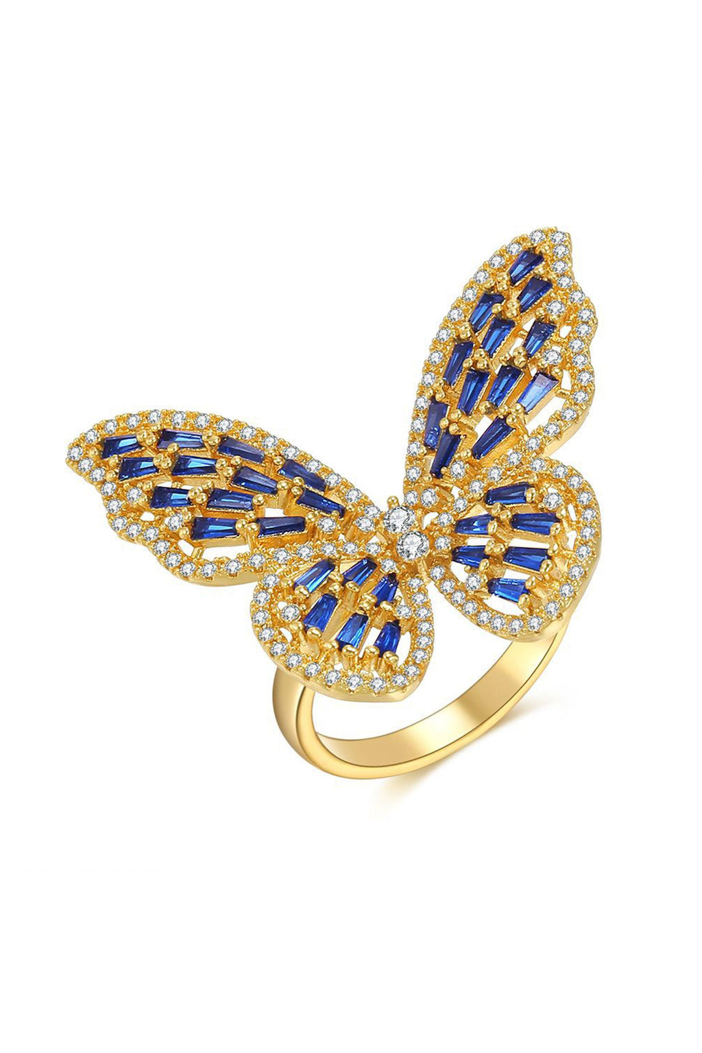 Butterfly Cubic Zirconia Ring R1623