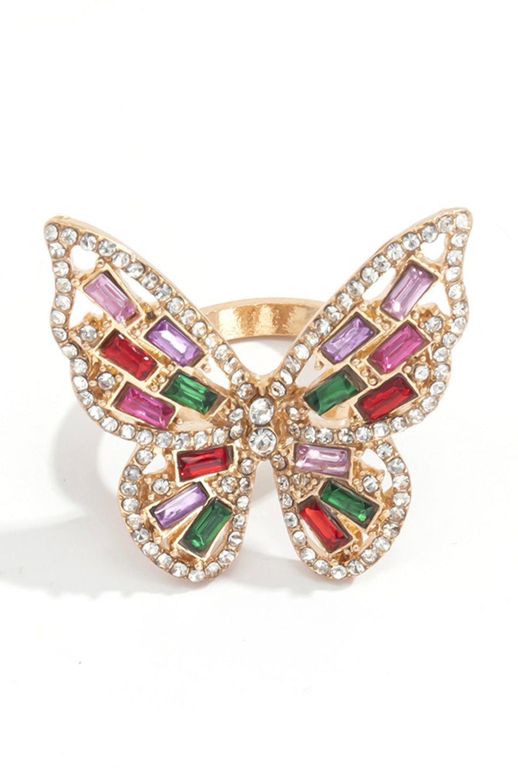 Butterfly Cubic Zirconia Ring R1623