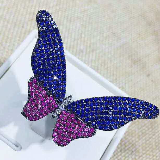 Butterfly Cubic Zirconia Rings R2209