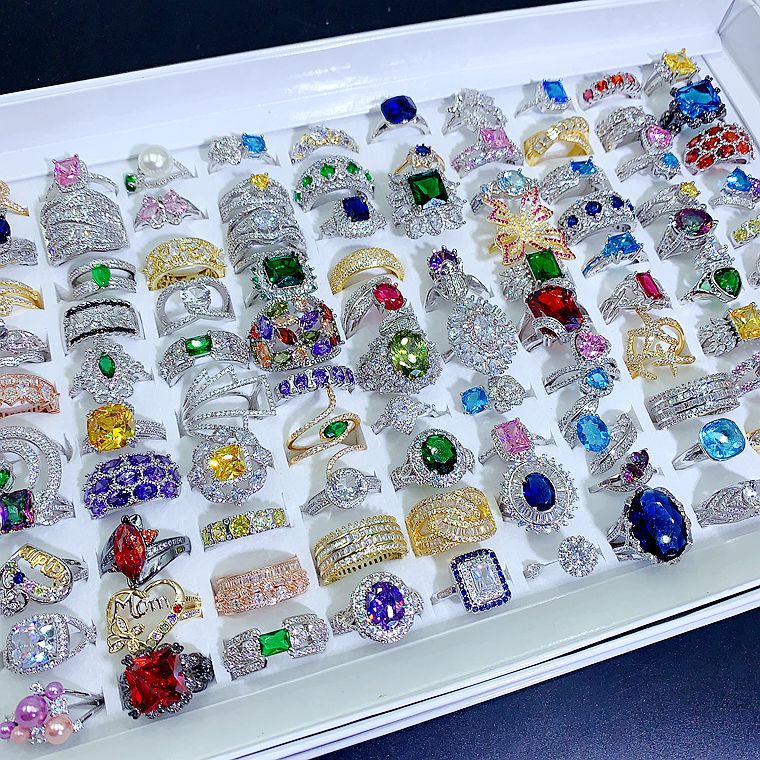 Cubic Zirconia Geometry Random Rings R2228