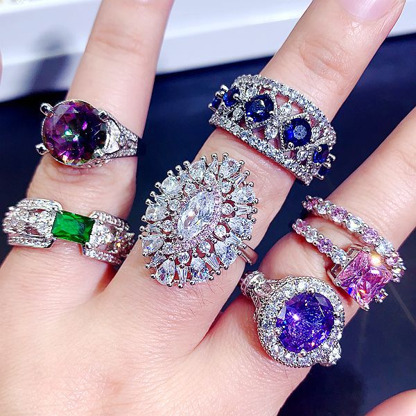 Cubic Zirconia Geometry Random Rings R2228