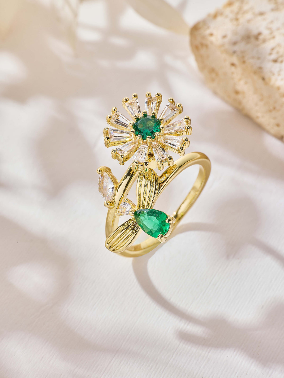 Daisy Cubic Zirconia Ring R2330