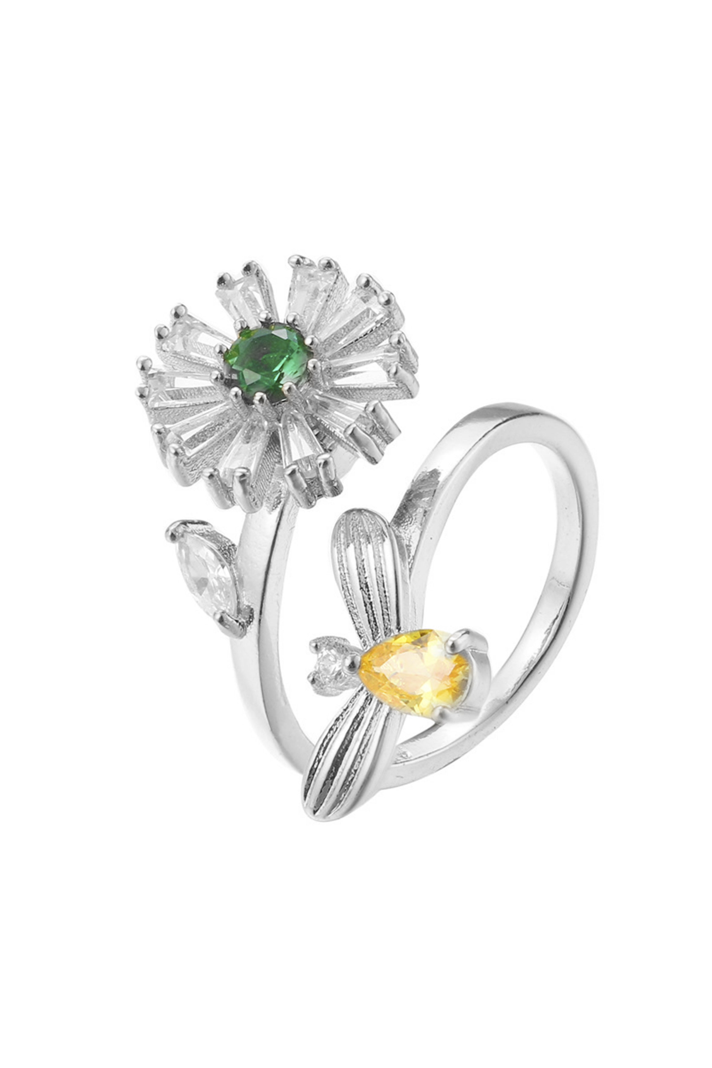Daisy Cubic Zirconia Ring R2330