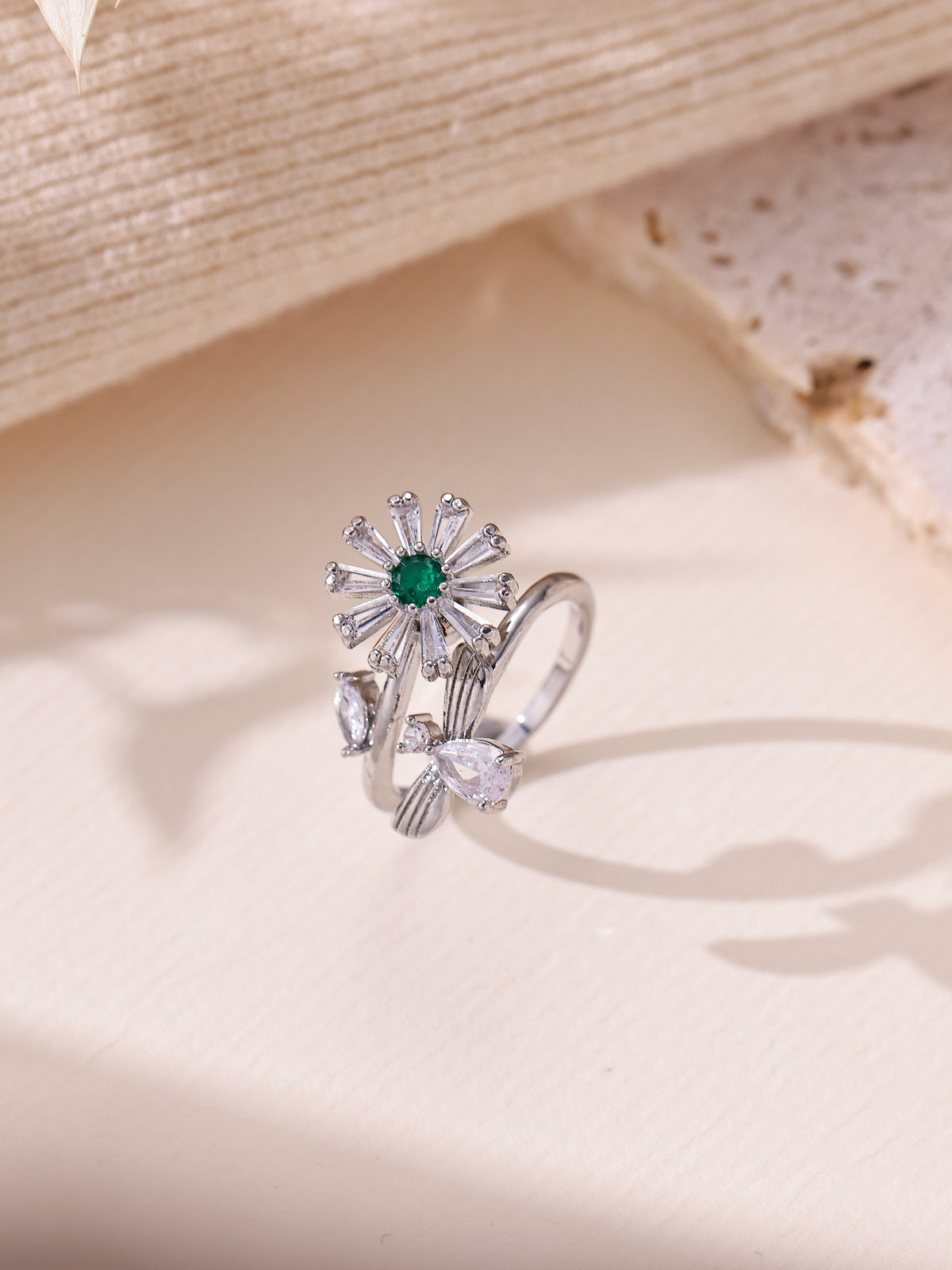 Daisy Cubic Zirconia Ring R2330