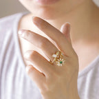 Daisy Cubic Zirconia Ring R2330