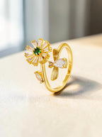 Daisy Cubic Zirconia Ring R2330