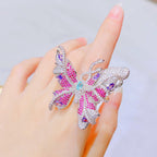 Butterfly Cubic Zirconia Rings R2365